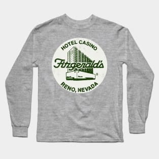 Retro Vintage Fitzgerald's Hotel Casino Las Vegas Long Sleeve T-Shirt